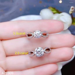 Cluster Rings KJJEAXCMY Fine Jewelry Moss Diamond Female Ring In 925 Sterling Silver Supported Testing