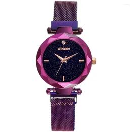 Wristwatches CMS Fashion Women Rose Gold Watch Japan Quartz Stainless Steel Magnetic Mesh Band Waterproof Ladies Watches