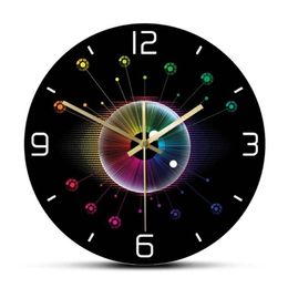 Silent Swept Optometry Clinic Hanging Wall Watch Spectrum Eye Opticianry Iris Wall Clock Ophthalmology Decor Timepieces343t