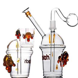 Thick Glass Water Pipes Hookahs Unique Glass Bubbler Beaker Bongs Smoking Heady Dab Oil Rig Water Bongs With 14mm Joint