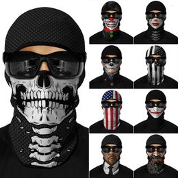 Bandanas Universal Outdoor Riding 3D Printed Balaclava Sun Protection Hood Suitable For Motorcycle And Fishing