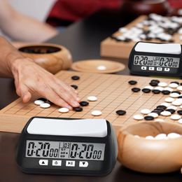 Floor Clocks Digital Chess Competitions Timers Multifunctional Chess Game Stopwatch with Memory and Step Function Battery Powered Referee Use 231123