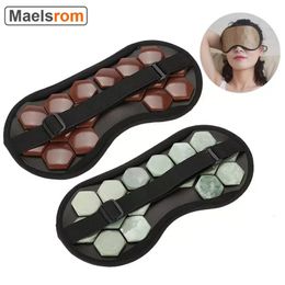 Face Care Devices Electric Eye Mask Tourmaline Massager Jade Stone Massage Heat Therapy Germanium Infrared Relaxation Health Instrument 231123