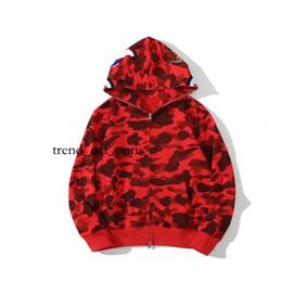 Designer Mens Hoodie Full Zip Up Shark Hoodies Woman Camouflage Jacket Hoody Hooded Sweatshirt Man Womens Sweater Long Sleeve Bapes Tech 685 937