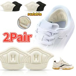 Shoe Parts Accessories 4pcs Shoes Heel Sticker Insoles for Sport Pain Relief Antiwear Feet Pad Adjustable Cushion Protector Back Insole 231124