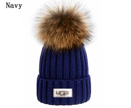 Fashion designer Women beanie Men beanie Knitted hat Fall/Winter warm hat Thickened hat Hairball knitted hat Fashion classic style S-5