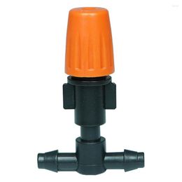 Watering Equipments Orange Micro Spray Adjustable Flow Irrigation Dripper Sprinkler Garden Atomizing Misting Nozzle With 1/4" Tee