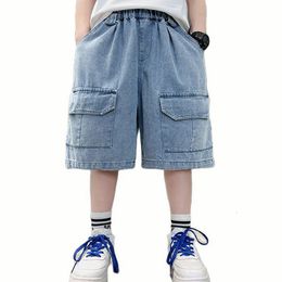 Jeans Boys Summer Jeans Solid Colour Kids Boy Jeans est Jeans For Boys Casual Style Kids Clothes 6 8 10 12 14 230424