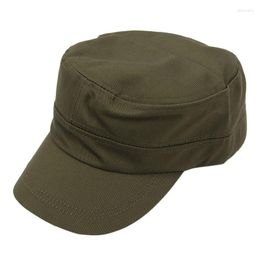 Berets ASDS-Stylish Plain Military Army Cap Castro Cadet Hat Adjustable