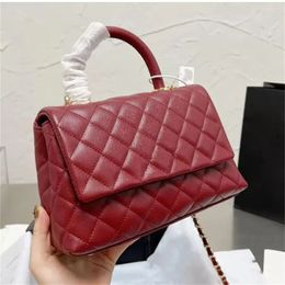 Luxury Classic COCO Tote Bag Designer Mini Bag Top Caviar 17ss Leather Quilted Plaid Chain Handle Single Flap Selzburg Crossbody Outdoor bags
