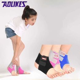 Ankle Support AOLIKES 1 Pair Kids Ank Strap For Cycling Running Gym Children Sport Ank Brace Support Guard Protector Boy Girl tobilra Q231124