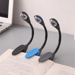 Table Lamps Mini Flexible Clip-On Bright Booklight LED Travel Book Reading Lamp White Light Holder Small Gifts