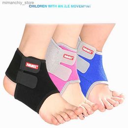 Ankle Support 2 pieces Children Compression Ank Support Kids Sports Football Gym Running Protection Foot Bandage Elastic Ank Brace Guard Q231124