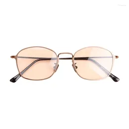 Sunglasses Frames Metal Oval Optical Glasses For Men Fashion Design Blue Gun Coffee Clear Lens Myopia Eyewear Frame Feminino