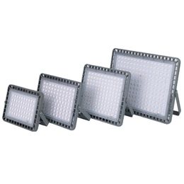 LED Flood Light 100W 200W 300W 400W 150Lm/W Ra80 Ultra-thin Floodlight Street IP67 Waterproof Outdoor Wall Reflector Lighting Garden Square Spotlight oemled