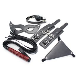 Ninghao Premium Leather Products Body Bondage Kit Restraint Kit