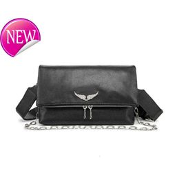 Evening Bags New Zadig Voltaire Designer tote bags Genuine Leather Wing Chain Bag Women Crossbody Business Simple Casual Fashion Outdoor Satchel ToteG