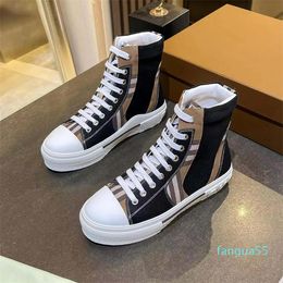 Designer Sneakers Oversized Casual Shoes White Black Leather Suede Womens Espadrilles Trainers man women Flats Lace Up Platform