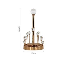 Toilet Paper Holders Deluxe Crystal Paper Towel Holder Tissue Roll Stand Napkins Rack Home Decor 231124