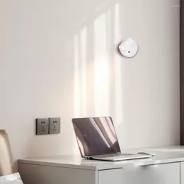 Wall Lamp Wiring-free USB Rechargeable Wireless Magnetic Spotlight Infinitely Dimmable Bedroom Bedside Reading Po Washer