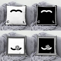 designer Luxury Letter pillow bedding home room decor pillowcase couch chair Black white cushion car multisize men women casual pillows CSG2311275-5