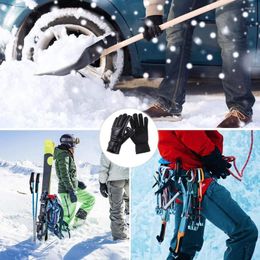 Cycling Gloves Leather Electric Heating Waterproof Outdoor Warm Hand Touchscreen Warmer For Hiking Skiing Fishing