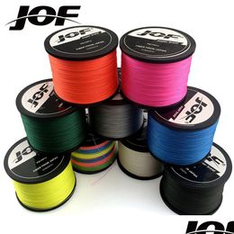 Braid Line Braid Line Jof Pe Braided Wire Fishing 4 Strands 1000M 500M Japan Strong Mtifilament Fibre 0.10Mm-0.70Mm 230613 Drop Delive Dhcao