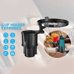 Adjustable Car Cup Holder Food Tray Organised Drink Universal Fit 360 Degree Rotation for Accessories