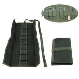 Storage Bags 1Pc Canvas Gardening Handle Portable Multifunctional Package Tool Set Case Rolling Bag