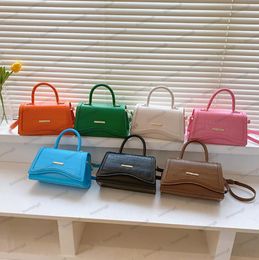 Designer Fashion Handbag Women's Bag Texture Stone Pattern Simple Small Square Bag One Shoulder Crossbody Bag