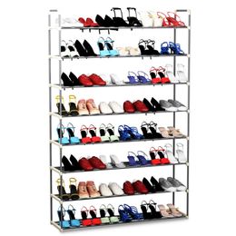 Storage Holders Racks Somerset 8-Tier Vertical Shoe Rack Cabinets 48 Pair Shoes Storage Organizer 231123