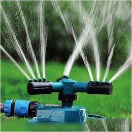 Watering Equipments Garden Matic Grass Lawn 360 Degree Three Arm Water Sprayer Rotating Nozzle System Supplies Drop Delivery Home Pati Otgqc