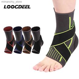 Ankle Support 1Pcs Sport Ank Support Protective Football Basketball Fitness Ank Brace Compression Nylon Strap Belt Ank Protector Q231124