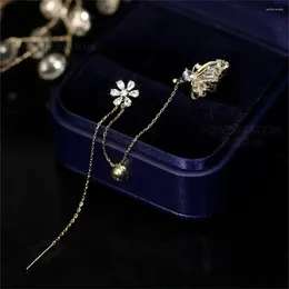 Backs Earrings Light Luxury Ear Cuff Select High-quality Alloy Materials Simple Design Butterfly Love Flower Accessories