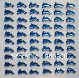 Gift Wrap 20 Sheet 13 8mm 60pcs/sheet Blue Dolphin Self-adhesive Stickers For Scrapbooking Diary Mobile Children Birthday Paper Diy