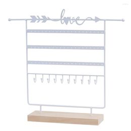 Jewellery Pouches Love Holder Home Decor Multi-layer Ear Card Hanging Display Stand Earrings Pendant Rack Dresser Vanity