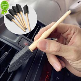 2/4Pcs Car Air Conditioner Outlet Soft Sponge Brushes Auto Detailing Grille Gap Cleaning Brush Car Washing Tool Accessories
