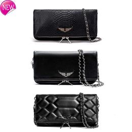 Pochette Rock Swing Your Wings bag Zadig Voltaire womens tote handbag Shoulder Designer man Genuine Leather wing chain Luxury fashion clutch flap Cross body bagsGH