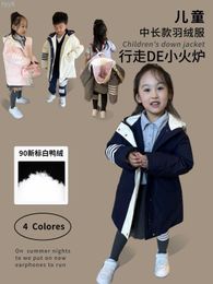 Down Parkas Tb Baby 2023 New Four Bars Men's Thickened Children's Down Coat Tb Down Coat Winter Sports Fmps