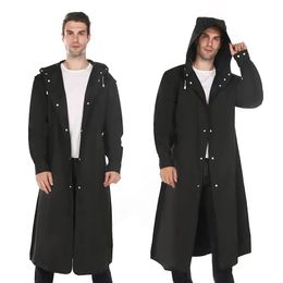 Men's Hooded Waterproof Durable Long Sleeve Raincoat, Loose Casual Rain Jacket For Hiking And Climbing
