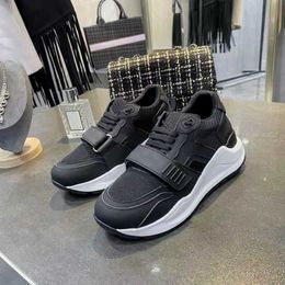 Retro Cheque Platform Sneakers for Men and Women - Black and White Suede Leather Chunky Trainers with New-Season Shades and Lace-Up Design (NO281)