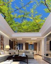 Wallpapers Mural 3d Wallpaper Tree Sky Ceiling Custom Po Stereoscopic Home Decoration