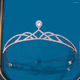 Hair Clips Luxury Baroque Crystal Bridal Crowns Princess Tiaras Girls Rhinestone Diadem For Bride Headband Party Wedding Accessories