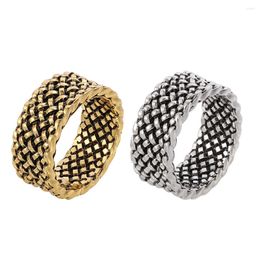 Cluster Rings Fashion Vintage Style Jewellery Braided Tape Modelling Creative Ring For Men & Women Personality Accessories