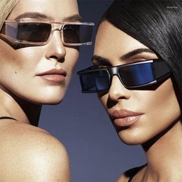 Sunglasses Kenbo Square Women Rectangle Designer Sun Glasses Female Mirror Small Lens Unisex Goggle