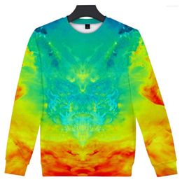 Women's Hoodies 2023 Tie Dye 3D Print T-shirt Men/Women Summer Casual Long Sleeve Hoodie Clothes 5