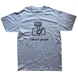 Men's T Shirts I Shoot People Director Pographer Shirt Cool Movies Film Artist Round Neck Unique T-Shirt Mens