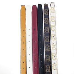 2024 luxury belts for women designer 2.5CM small-waist womens fashion Leather casual jeans alphabet pattern shoulder straps Select 6 Colours with box