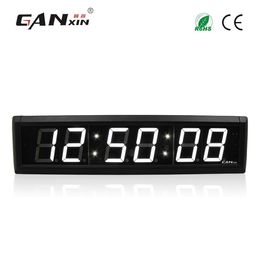 Ganxin2 3 inch 6 Digits LED Wall Clock White Colour LED Timer 7 segment Display Countdown with Remote Control287R