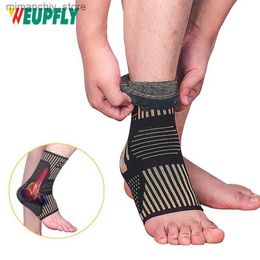 Ankle Support 1 Pair Copper Infused Ank Braces Foot Support Compression Seves for Men Women Ank Stabiliser for Sports Protection Q231124